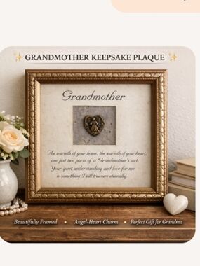 ✨ Vintage Framed Grandmother Poem Plaque ✨